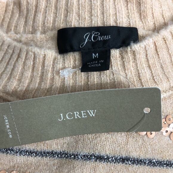 J. Crew Sequin Stripe Sweater - Picture 4 of 8